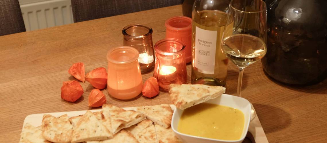 Viognier met herfstige pompoensoep